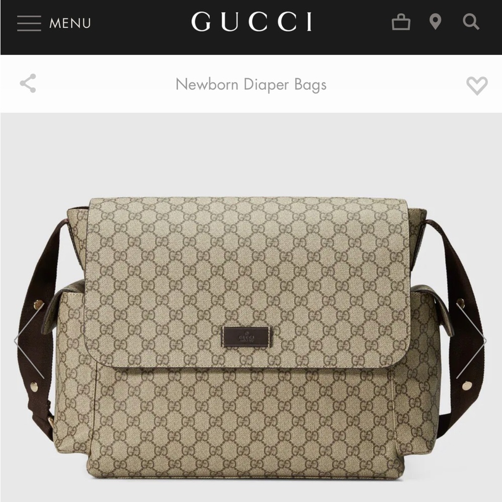 Gucci Beige and Brown Baby Bag